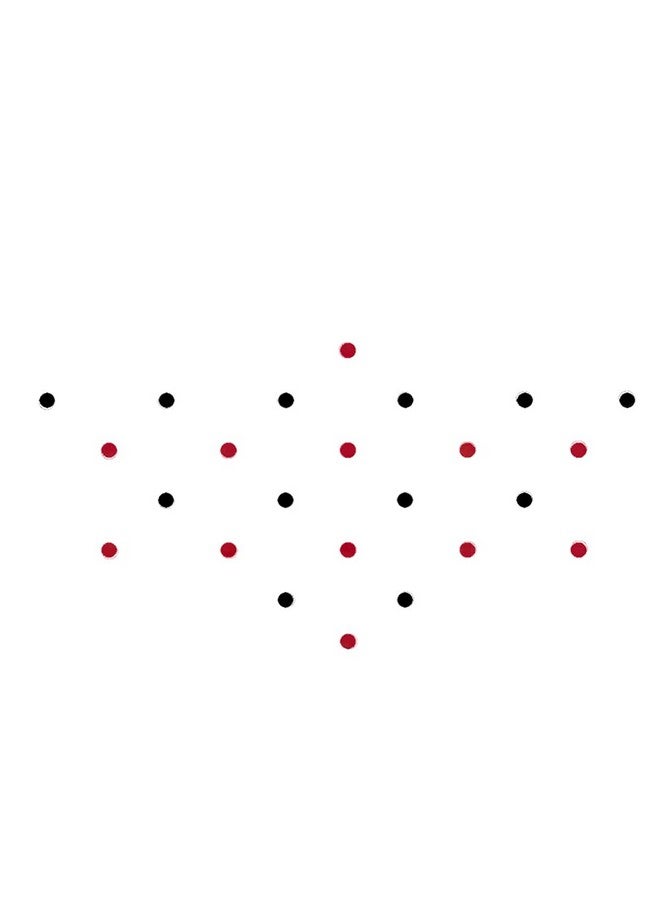 Comet Busters Round Tiny Black and Red Bindi (2 mm) (BIN952) - Image 1