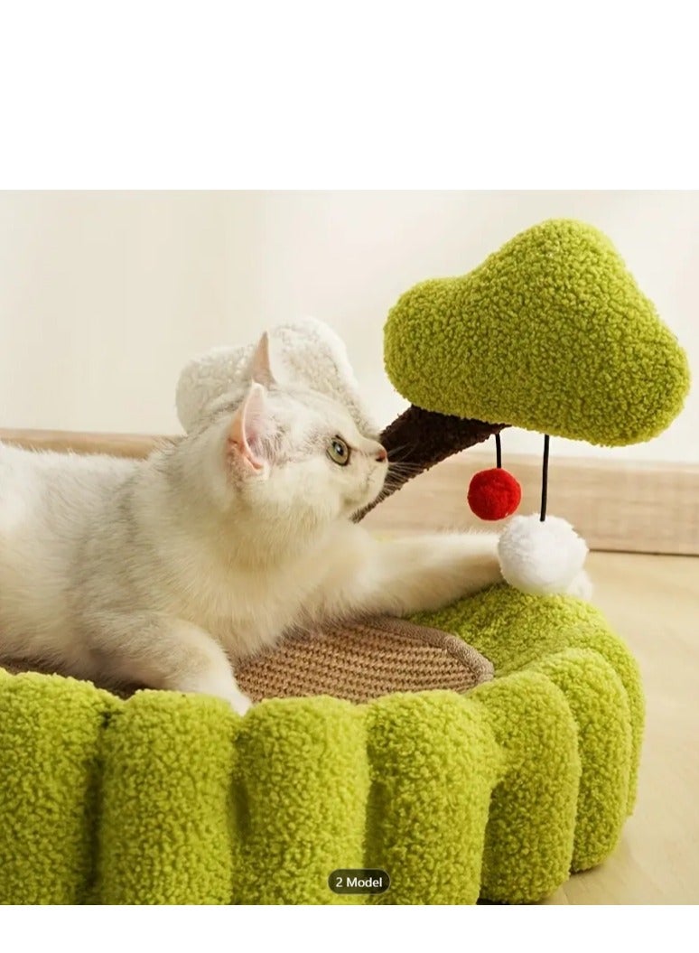 Altheqa Cat Furniture Scratchers Sisal Scratch Board Nest Sisal Cat Scratching Mat Wear-resistant And Scratch-resistant Cat Tree Toy - Image 2