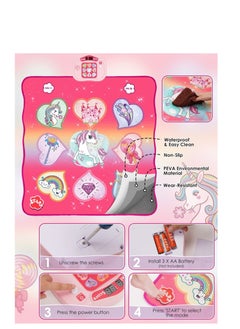 Generic Unicorn Dance Mat Toys, Dance Musical Play Mat with 5 Game Modesu0026 8 Built-in Songs, Play Mat with LED Lights, Adjustable Volume, Suitable for 3 -6+ Year Old Girl Kid  - Image 4