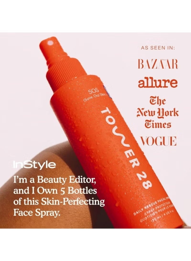 TOWER 28 SOS Daily Rescue Facial Spray | Soothing and Refreshing pH Balancing Toner | Hypochlorous Acid Designed for Sensitive Skin | 4 Fl Oz - Image 5