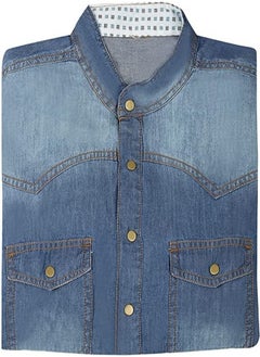 Eid Special Deal Kurta Ajrak And White Shalwar Special Eid Dress Kurta Dress Shalwar Kameez Dress Sindhi Ajrak Pakistani Dress Eid Suit Slim Fit Kurta Pyjama for Mens (Blue, Med