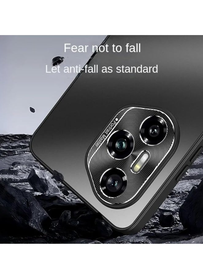 ماركة غير محددة - متوافقة مع حالة Honor 300 Pro (2024)، مع حماية عدسة الكاميرا، ظهر صلب، حالة PC مطلية بالكهرباء أملس خفيفة الوزن لـ Honor 300 Pro - Image 1