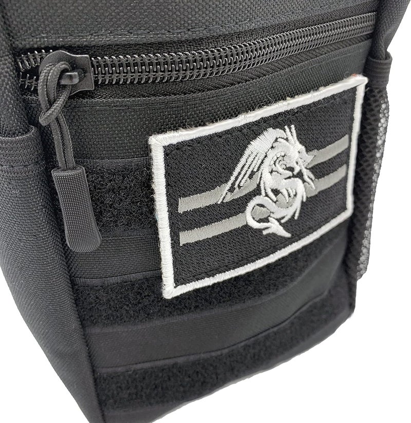 Luck Lab DND Drawstring Dice Bag with Removable Dragon Patch - Multiple Pockets and Large Dice Storage Area (200 + dice) for Dungeons and Dragons (d&d),RPG, MTG and All Table Top Gaming- Black - Image 2