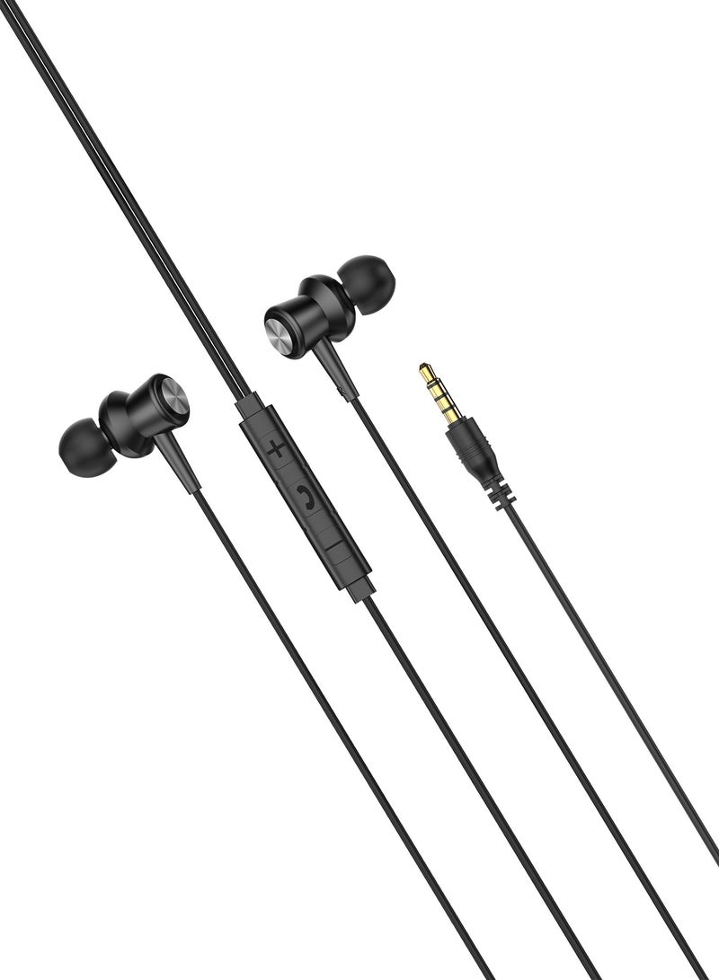 Cellairis Rush II Metal Wired Earphones - Black - Image 1