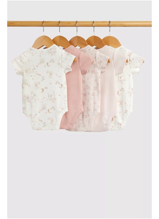 mothercare أول مجموعة من بدلات الجسم قصيرة الأكمام - عبوة من 5 قطع  - Image 2