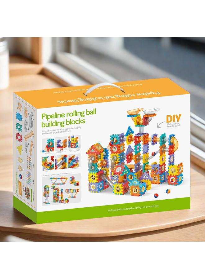 الأزرق جي دبليو التجارة الخارجية المنزلق كروي خرطوب نوافذ مكعبات اللبنات الأساسية للأطفال في رياض الأطفال ألعاب الألغاز والهدايا - Image 2