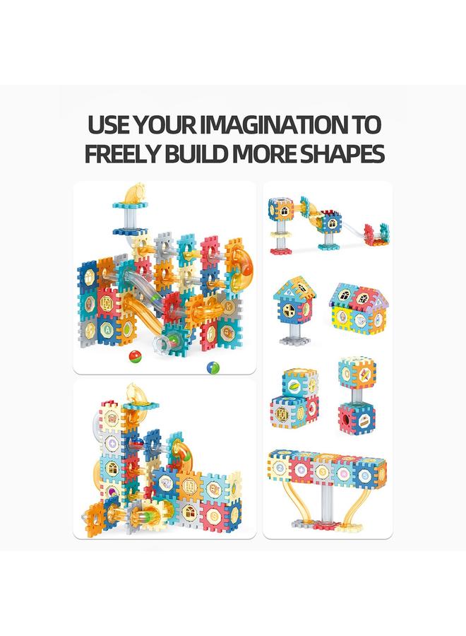 الأزرق جي دبليو التجارة الخارجية المنزلق كروي خرطوب نوافذ مكعبات اللبنات الأساسية للأطفال في رياض الأطفال ألعاب الألغاز والهدايا - Image 5