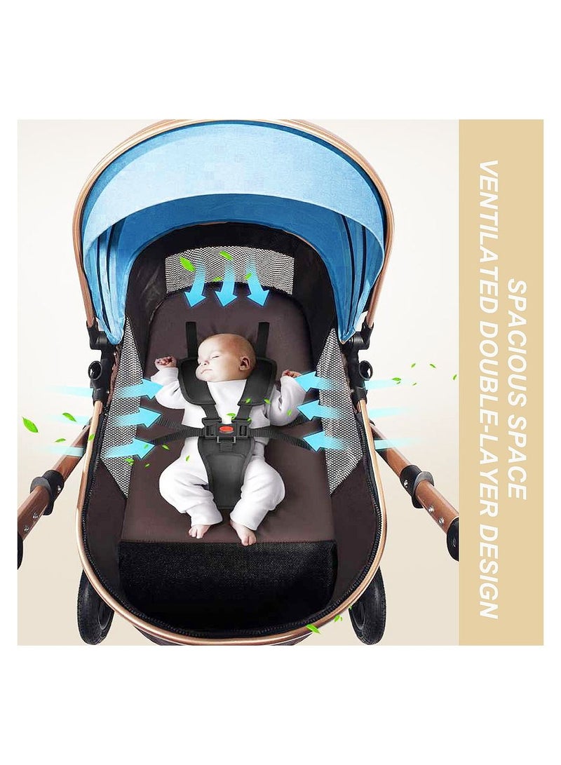 COOLBABY Foldable stroller, 4 wheels, Travel stroller, 4 wheels shock-proof, Travel stroller, easy to carry - wheels adjustable
