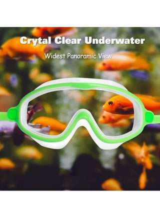 Kids Swim Goggles 2 Pack Anti-Fog Anti-UV Wide View Swimming Goggles Pool Goggles for Kids 3-15 - view 2
