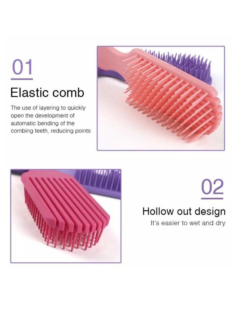 Prime Anti-Static Comb Detangling Mini HairBrush Styling Curling Straightening Tools for Salon Home Use  - Image 5