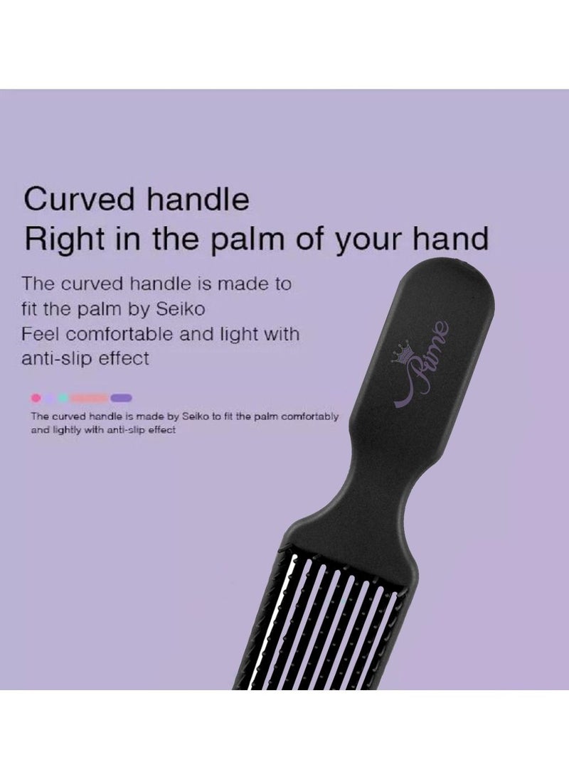 Prime Anti-Static Comb Detangling Mini HairBrush Styling Curling Straightening Tools for Salon Home Use  - Image 2