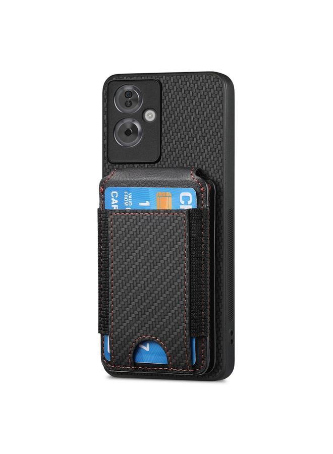 S-TOP Case For OPPO A52 / A72 / A92 Carbon Fiber Vertical Flip Wallet Stand Phone Case - Image 2