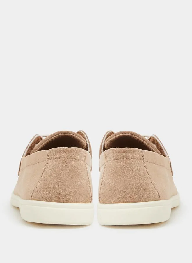 Styli Beige Men Faux Suede Casual Shoes for Men | Best Price UAE