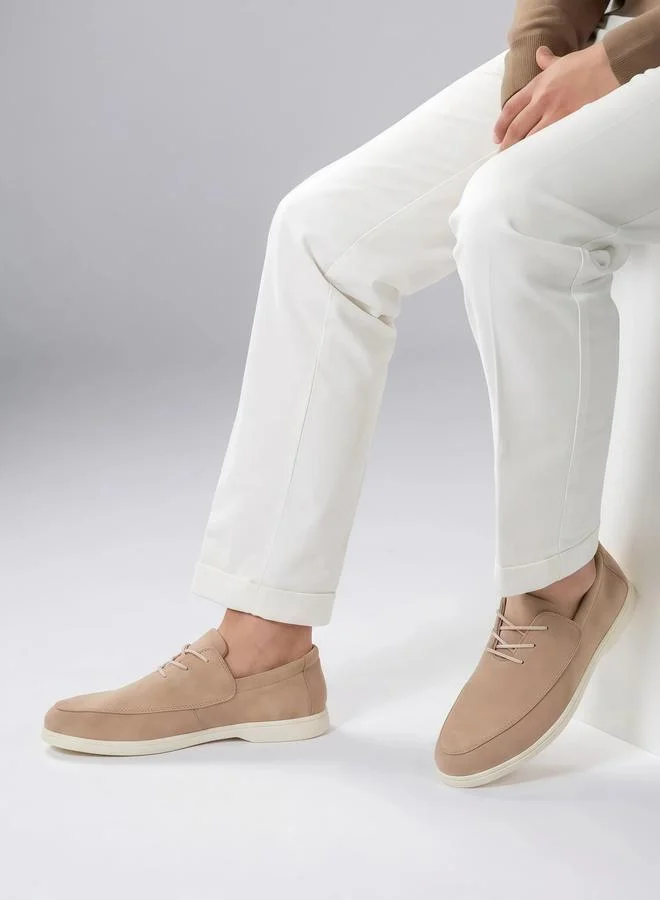 Styli Beige Men Faux Suede Casual Shoes for Men | Best Price UAE