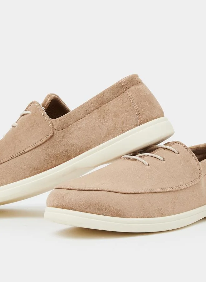 Styli Beige Men Faux Suede Casual Shoes for Men | Best Price UAE
