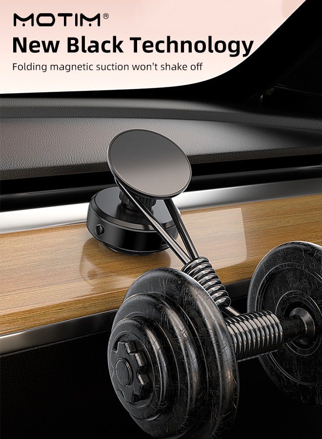 Motim 360 ° Rotating Magnetic Suction Cup Car Phone Holder, Strong Suction Car Phone Holder, Suitable for Car/Kitchen /Mirror/ All Smooth Surface, Compatible with Magsafe iPhone - Image 5