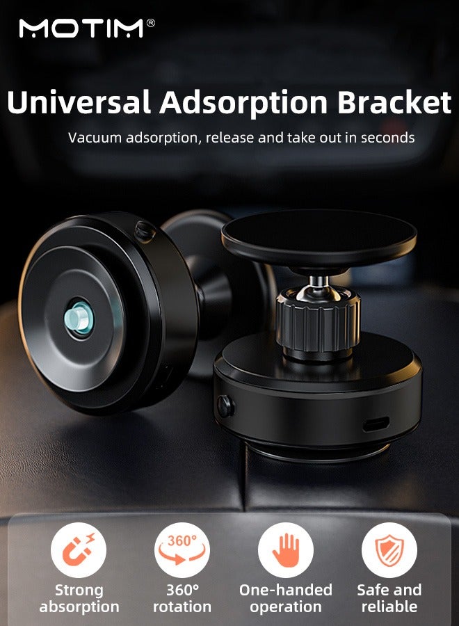 Motim 360 ° Rotating Magnetic Suction Cup Car Phone Holder, Strong Suction Car Phone Holder, Suitable for Car/Kitchen /Mirror/ All Smooth Surface, Compatible with Magsafe iPhone - Image 4