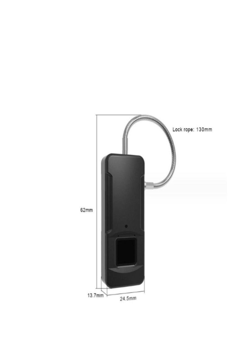 AGYMNX قفل بصمة الإصبع الذكي، USB قابل لإعادة الشحن يدعم 10 مجموعات من قفل كلمة المرور IP65 مقاوم للماء للخارج - Image 1