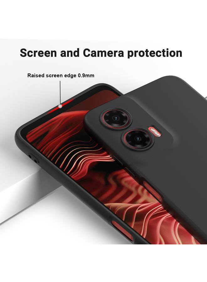 اس-توب جراب لهاتف Motorola Moto G35، جراب هاتف مقاوم للصدمات من السيليكون السائل بلون نقي - Image 4