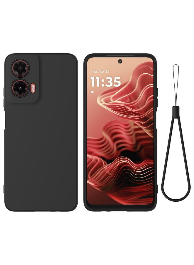 اس-توب جراب لهاتف Motorola Moto G35، جراب هاتف مقاوم للصدمات من السيليكون السائل بلون نقي - Image 1