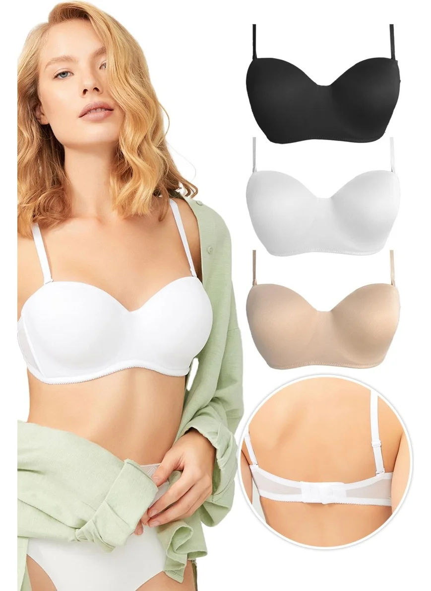 COTTONHILL Underwire Lotus Bra 3-Pack