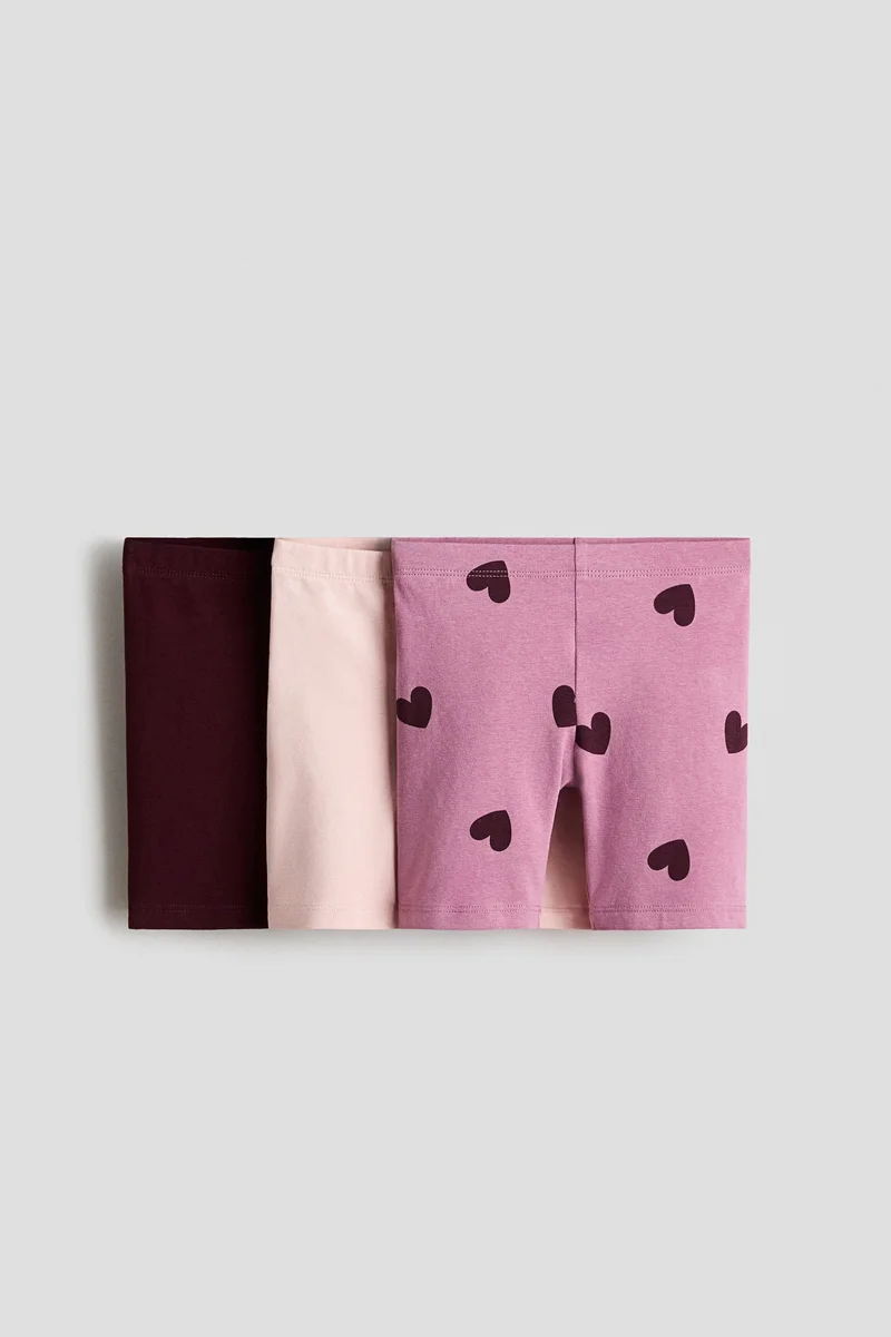 H&M 3-pack cotton cycling shorts