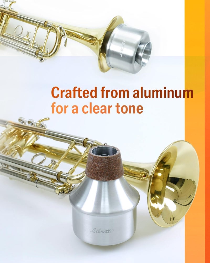 Libretto Trumpet Mute, AC011-5, Wah-Wah Mute, All Aluminum, Excellent For Stage Performance - Image 5