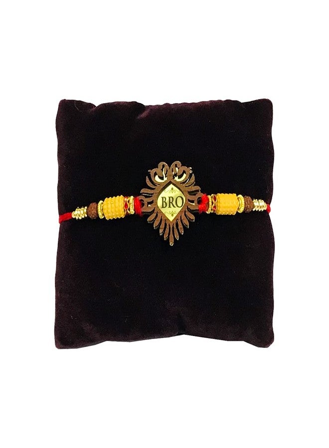 Evisha Wooden Carving Rakhi For Brother | Rakhi Combo-WD-1 | rakhi || rakhi set || rakhi for brother || rakhi for brother and bhabhi || rakhi combo || bhaiya bhabhi rakhi || rakhi gifts - Image 5