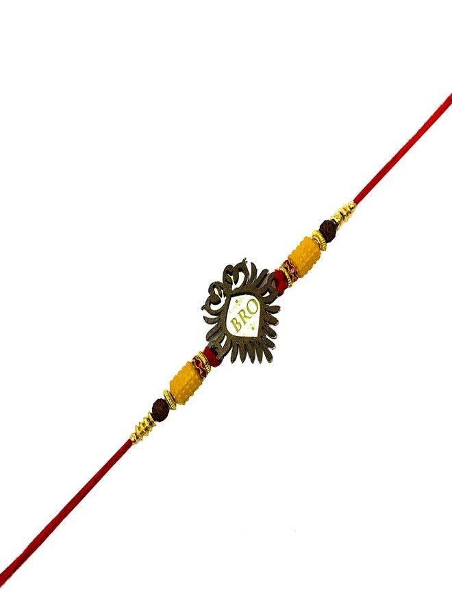 Evisha Wooden Carving Rakhi For Brother | Rakhi Combo-WD-1 | rakhi || rakhi set || rakhi for brother || rakhi for brother and bhabhi || rakhi combo || bhaiya bhabhi rakhi || rakhi gifts - Image 3