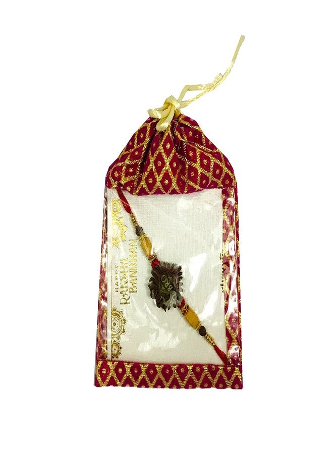 Evisha Wooden Carving Rakhi For Brother | Rakhi Combo-WD-1 | rakhi || rakhi set || rakhi for brother || rakhi for brother and bhabhi || rakhi combo || bhaiya bhabhi rakhi || rakhi gifts - Image 4