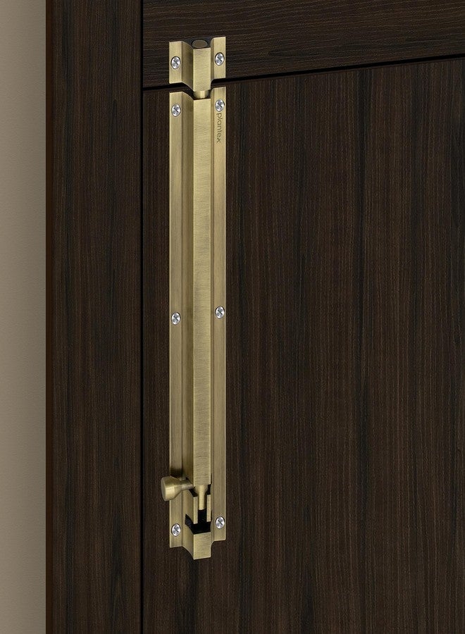 Plantex Stainless Steel Tower Bolt/Tower Bolt for Home,Offices Doors and Windows/Tower Bolt for Main Door/Door Latch/Kundi/Chitakini/Door Latch for Windows - Pack of 2 (Brass Finish, 12 inch) - Image 2