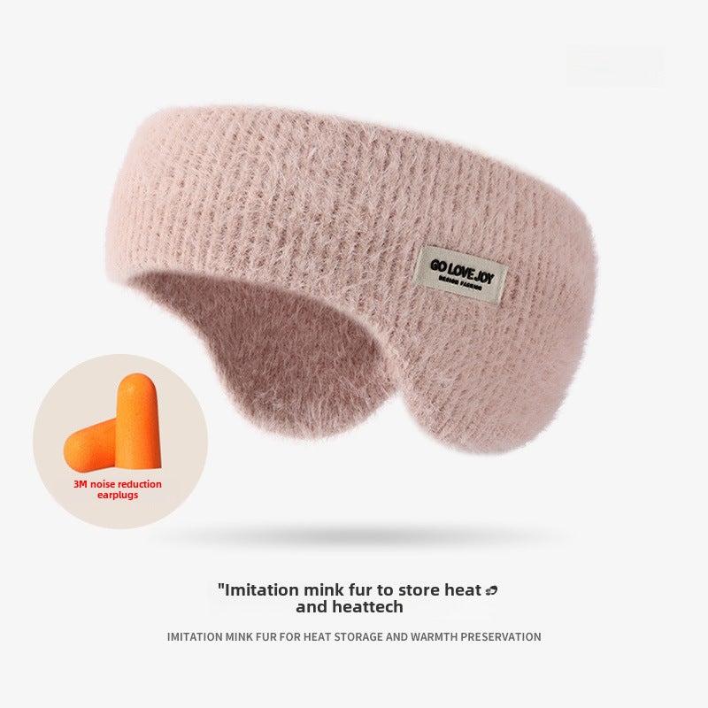 Winter Velvet Adjustable Earmuffs for Women Pink earplugs "DEZ43]