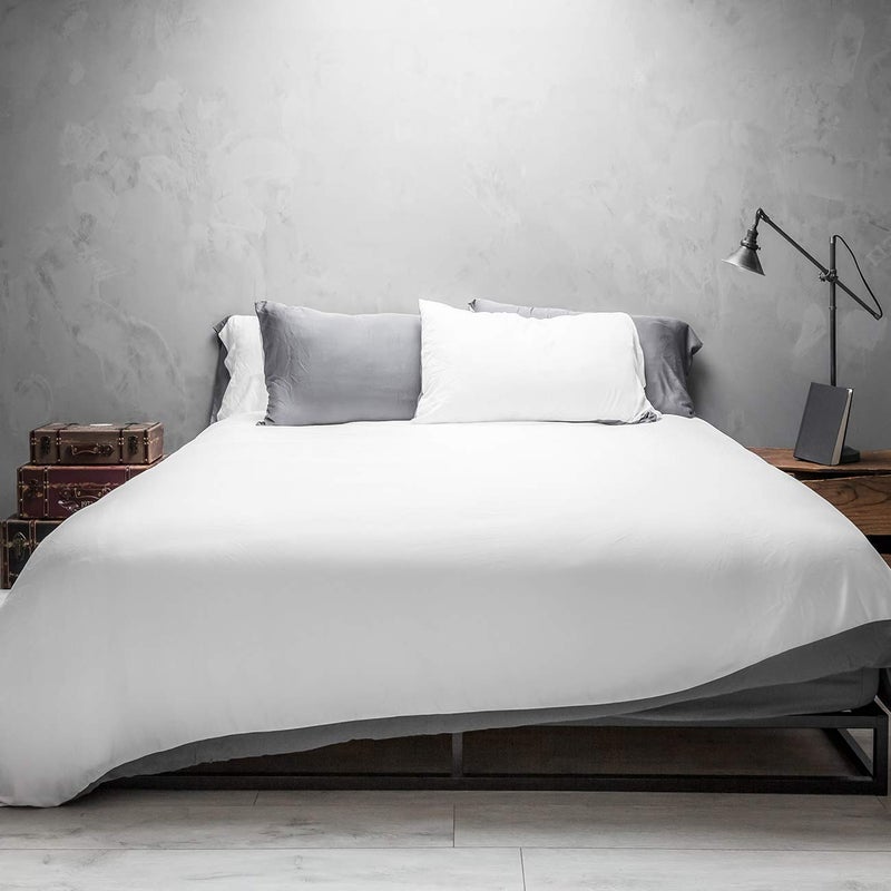 Wooflinen Wooflinen Modern 100% Viscose Derived from Bamboo Sheets 6pc Queen - Duvet Cover Set + Sheet Set - Breathtakingly Soft  - Image 1