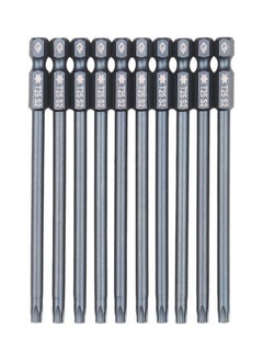 NIBEMINENT 10-Piece Security Torx Bit Set Grey 