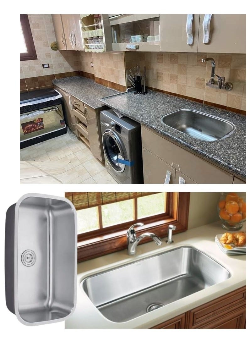 Shams Kitchen sink 75 cm x 45 cm including drain only - Image 3