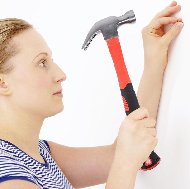 Forged Steel Magnetic Claw Hammer with Non Slip Handle for Electricians and Hardware Assembly - Image 4