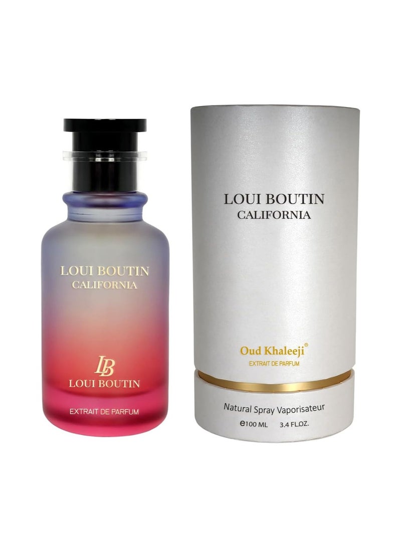 Oud Khaleeji Loui Boutin California 100ML Eau de Parfum – Long Lasting Citrus Sweet Perfume for Men & Women – Fresh Fruity Fragrance with Musk, Amber & Pear - Image 1