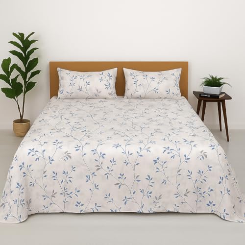 Bhoomi Impex Natural Nature Double Bed Bedsheet Set - Soft & Breathable Microfiber, Wrinkle-Free & Skin-Friendly, Includes 2 Pillow Covers, Ideal for Daily Use & Gifting - Image 1