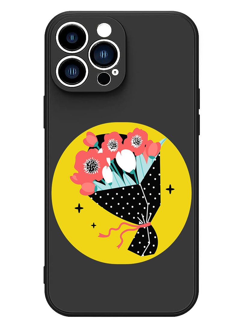 Theodor Protective Slim Fit Case Liquid Silicone Cover with Full Body Protection Anti-Scratch Shockproof Case For iPhone 13 Pro Max Black  - Boxing Brooklyn black copy - Image 1