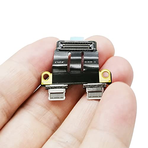 Nockchawon DC Power Jack I/O USB-C Board Flex Cable Replacement for MacBook Pro 13" 15" 16" A1989 A1990 A2141 A2159 A2251 A2289 A2338 820-01646-02,01646-A,820-01161-04（Mid 2018-2020） - Image 5