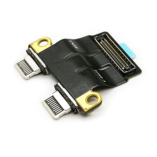 Nockchawon DC Power Jack I/O USB-C Board Flex Cable Replacement for MacBook Pro 13" 15" 16" A1989 A1990 A2141 A2159 A2251 A2289 A2338 820-01646-02,01646-A,820-01161-04（Mid 2018-2020） - Image 3