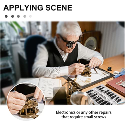 jalan 630 Pcs Tiny Micro Repair Screw Kit Eyeglass Sunglass Repair Kit with Screwdriver for Repair Spectacles, Watch, Jewelry - Image 5