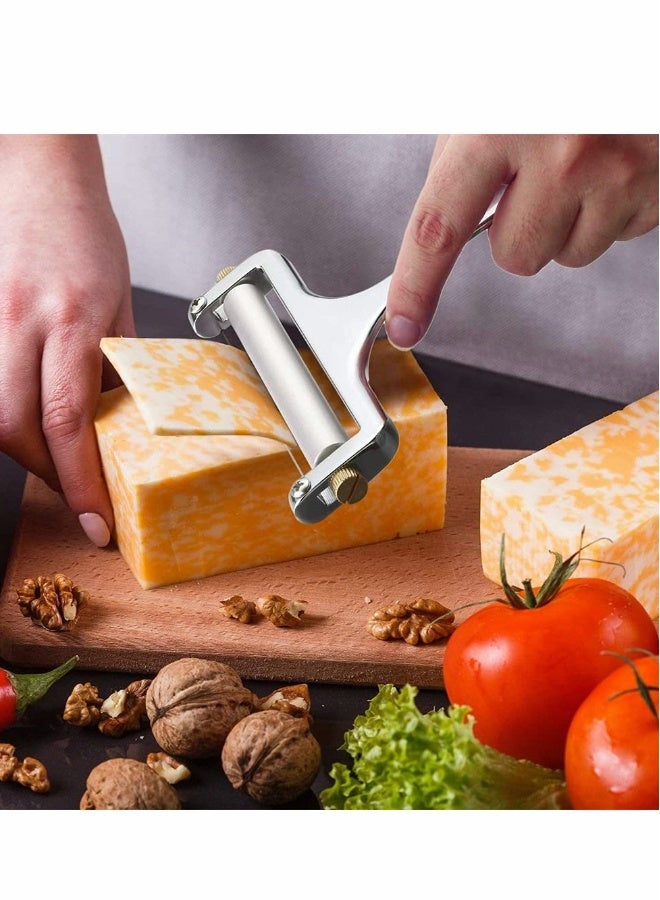 2 Pieces of Stainless Steel Cheese Spatula and 1 Piece of Cheese Planer Slicer, Special Knife for Household Cheese, Flat Cheese Slicer for Soft, Semi Hard and Hard Cheese,  Cooking Tool  - Image 2