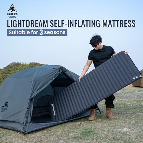 ONETIGRIS LIGHTDREAM Sleeping Pad SelfInflating Foam Mat Mattress for Camping Backpacking Trekking Car Trips Travels - Image 3