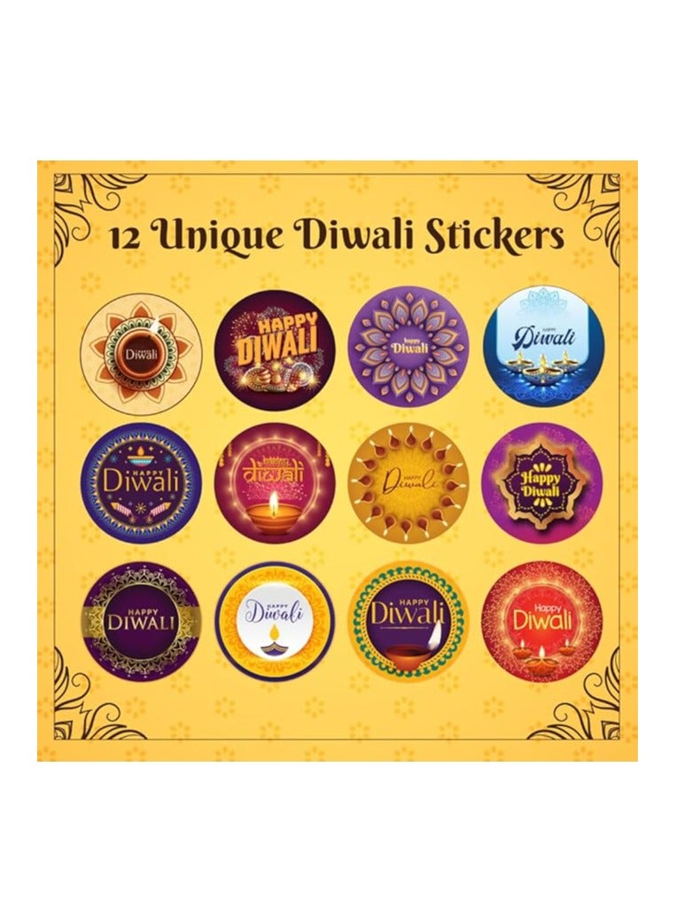 PRINTSHOP4ME Happy Diwali Vinyl Sticker-Diwali Decoration Multicolor-Diwali Party Essentials-Celebrate The Festival Of Lights With Our Festive Party Supplies - Image 2