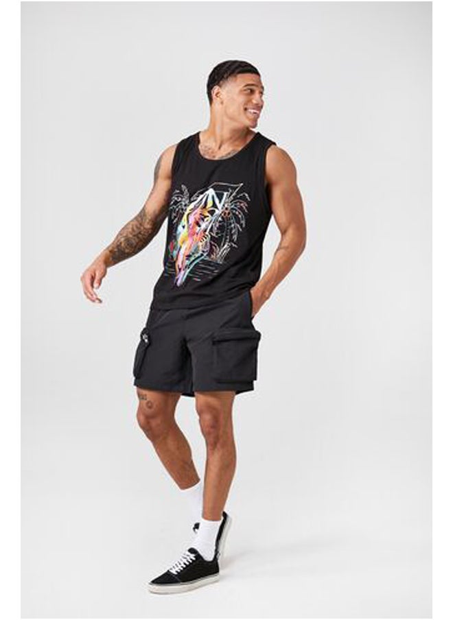 FOREVER 21 - Watercolor Grim Reaper Tank Top - Image 1