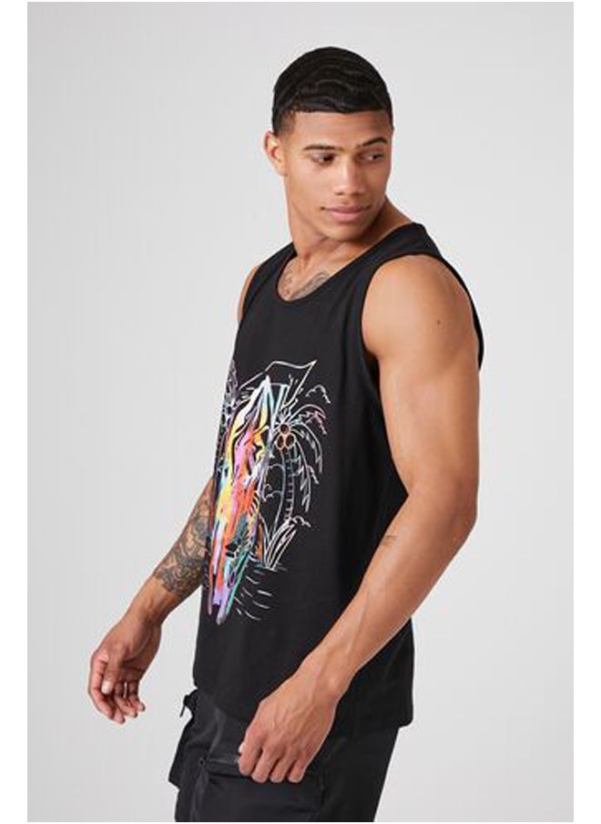 FOREVER 21 - Watercolor Grim Reaper Tank Top - Image 1