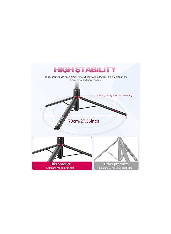 Ulanzi - ULANZI AT-01 Extendable Light Stand Tripod, 59" Portable Vlog Camera Tripod Stand, Aluminum Camera Tripod for Camera Video Light Smartphone, Lightweight for Travel - Image 1