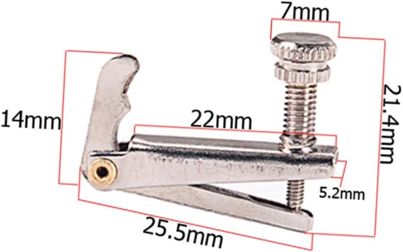 4pcs Violin String Adjusters with Gold Screws Silver Fine Tuners for Violins Easy Construction - Image 5