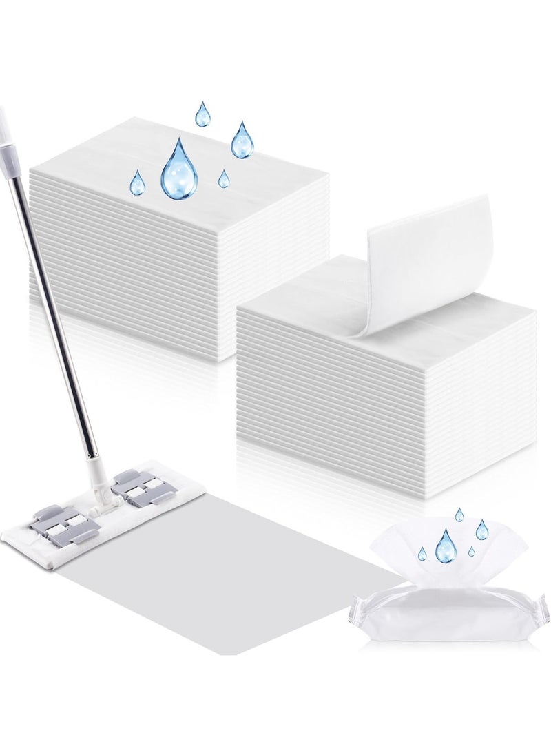 KCDMBUE 60 Pack XL Disposable Sweeper Wet Mop Cloths 17.7 x 11.8 Inches, Extra Large Wet Mopping Pads Refills for Sweeping, Scrubbing, Cleaning, Hardwood, Tile, Laminate Floors  - Image 1